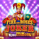 Fire and Roses Joker King Millions logo