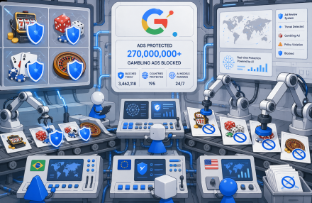 Google bloque 270 millions de publicités pour les jeux d'argent en 2025, alors que la pression réglementaire s'intensifie image