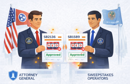 Le Tennessee et l'Oklahoma durcissent leur position sur les sweepstakes grâce à des projets de loi sénatoriaux image