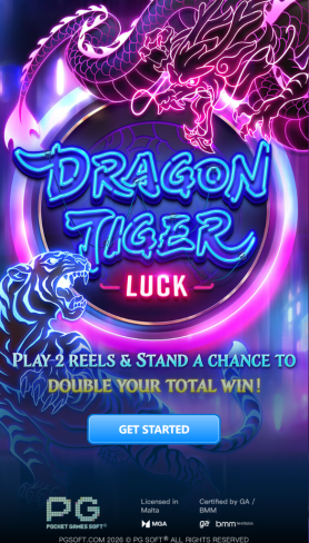 Dragon Tiger Luck Main Screen
