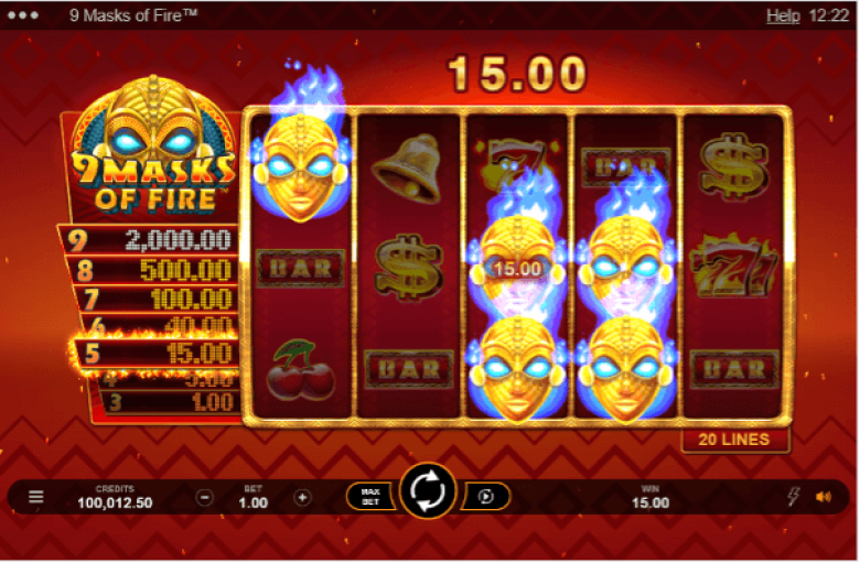 Gameplay De 9 Masks Of Fire