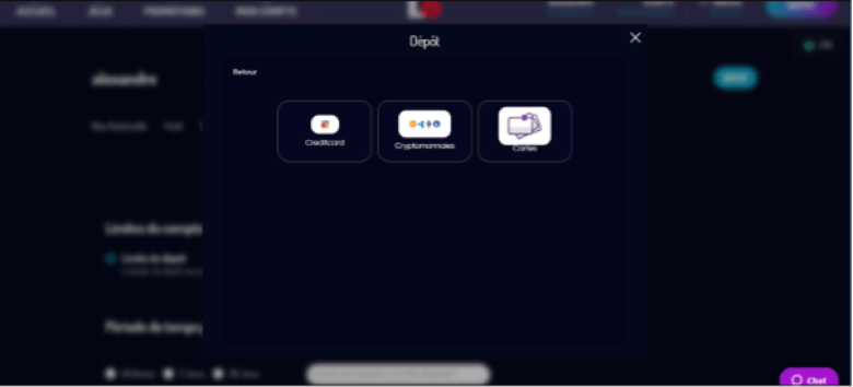 Effectuer un Dépôt sur Lucky8