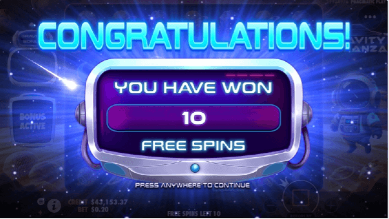 Gravity Bonanza Tours gratuits