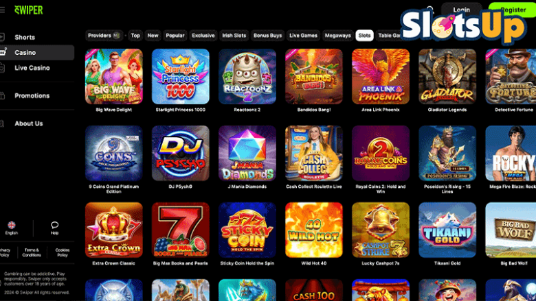 machines à sous à balayage