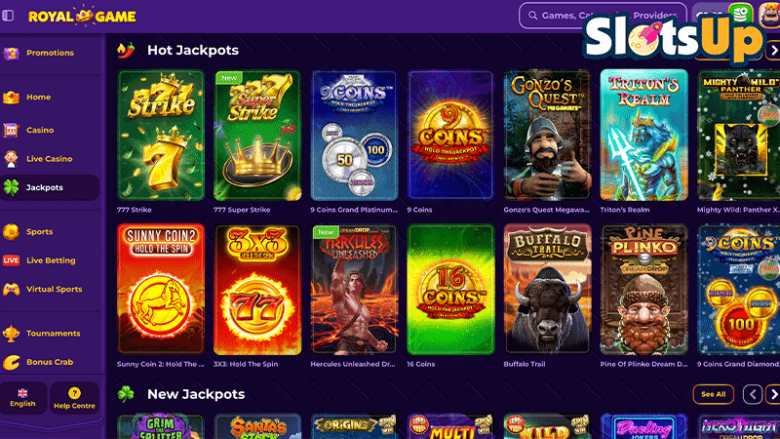 RoyalGame jackpots