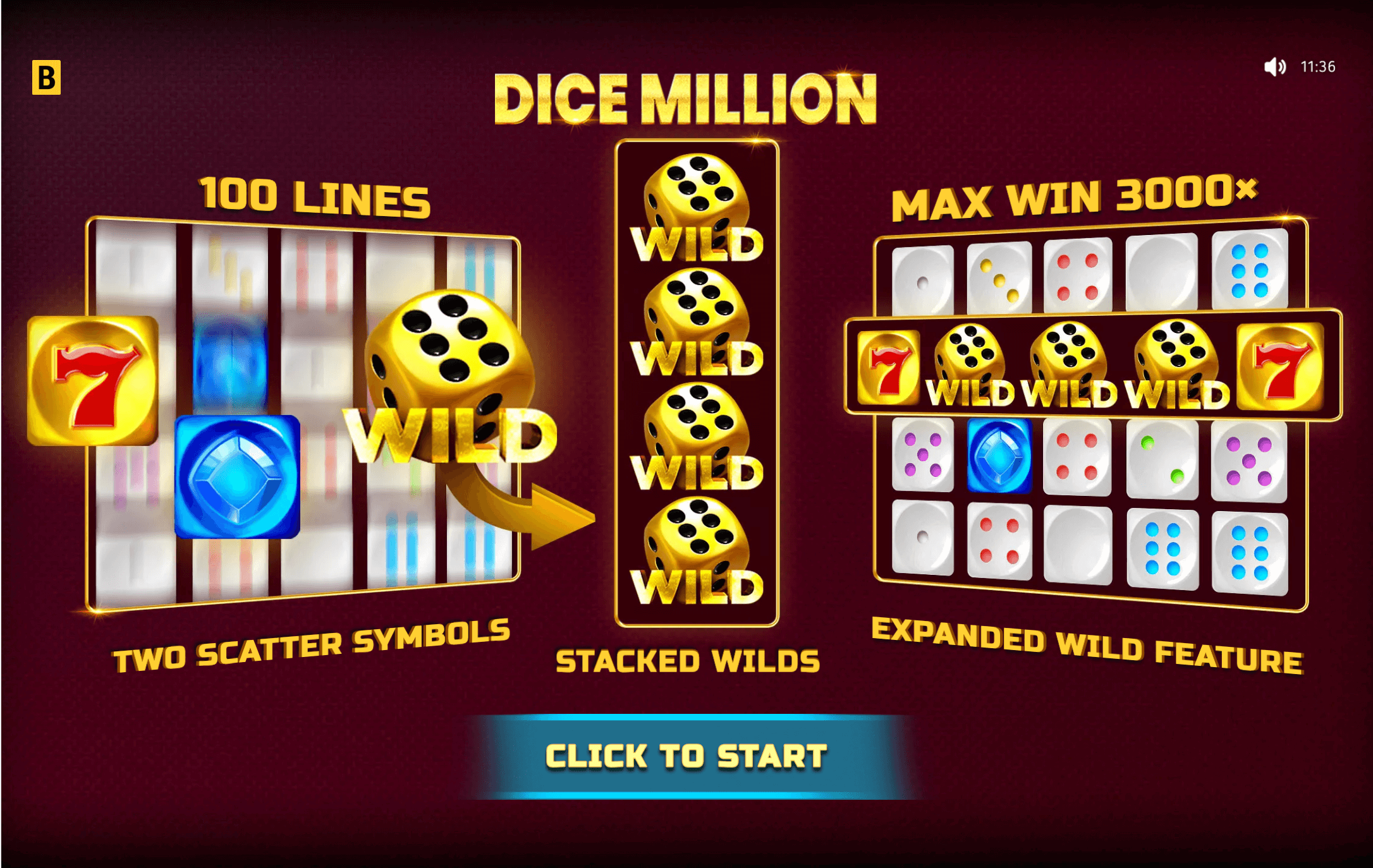 Dice Million machine à sous