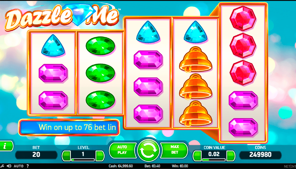 dazzle me netent machine a sous