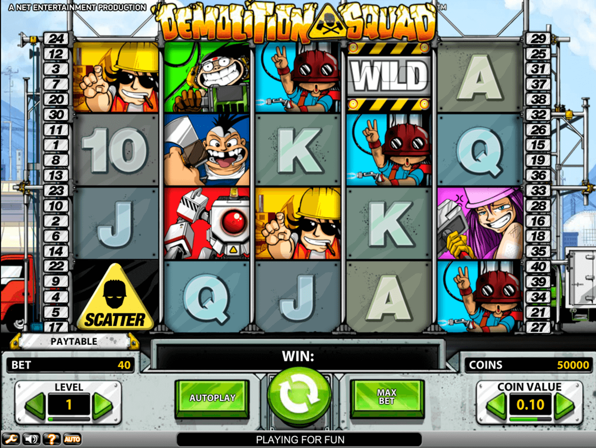 demolition squad netent machine a sous