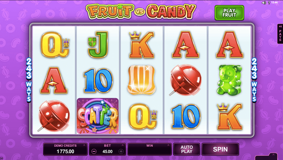 fruit vs candy microgaming machine a sous