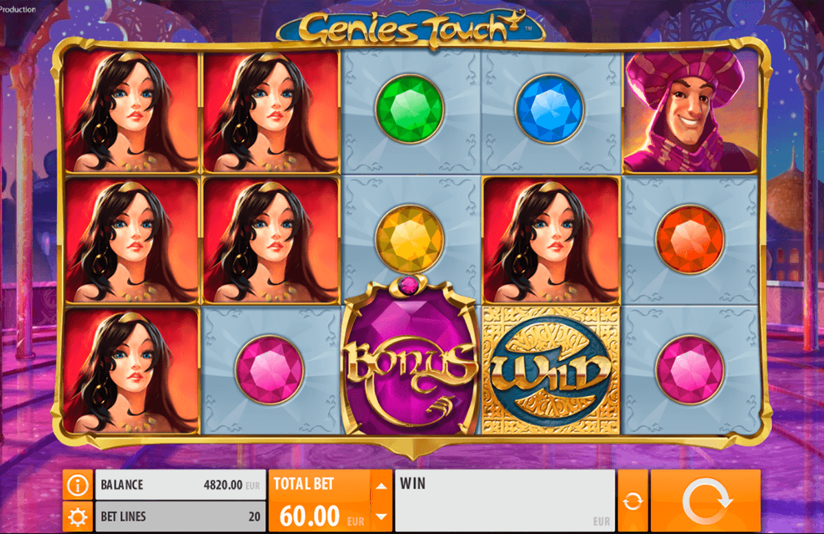 genies touch quickspin machine a sous