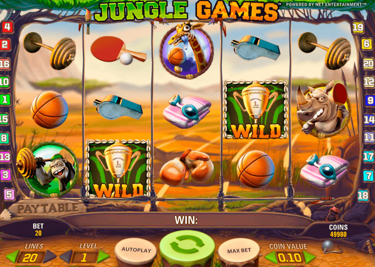 jungle games netent machine a sous