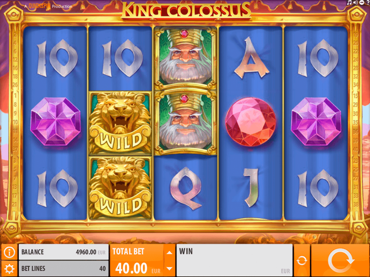 king colossus quickspin machine a sous