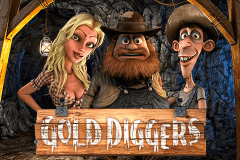 Logo gold diggers betsoft jeu casino 
