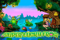 Logo super lucky frog netent jeu casino 