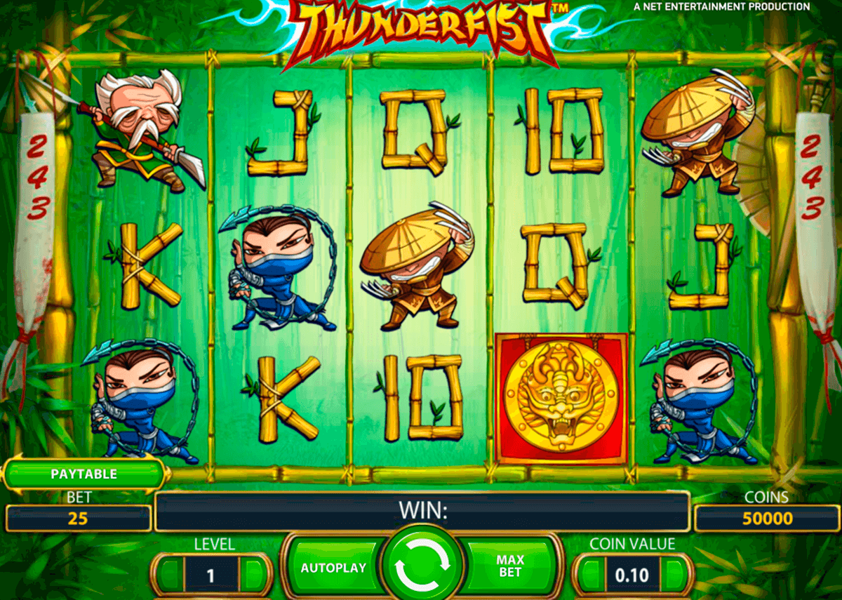 thunderfist netent machine a sous