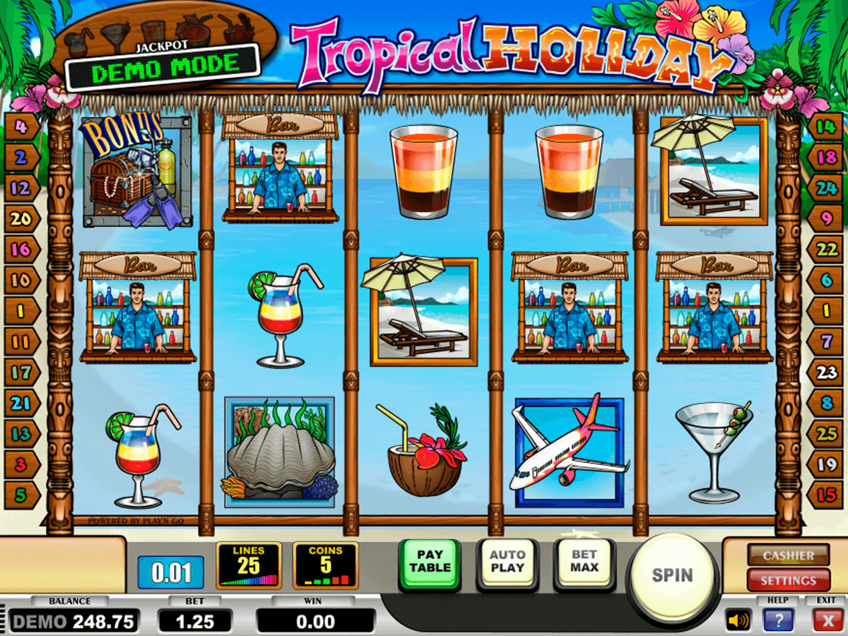 tropical holiday playn go machine a sous 